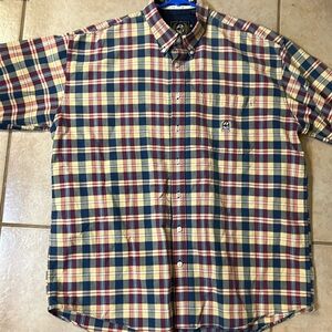 Cinch Men’s Short Sleeve Button Down Cowboy Shirt Vintage